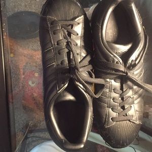 These are the shell toe Adidas